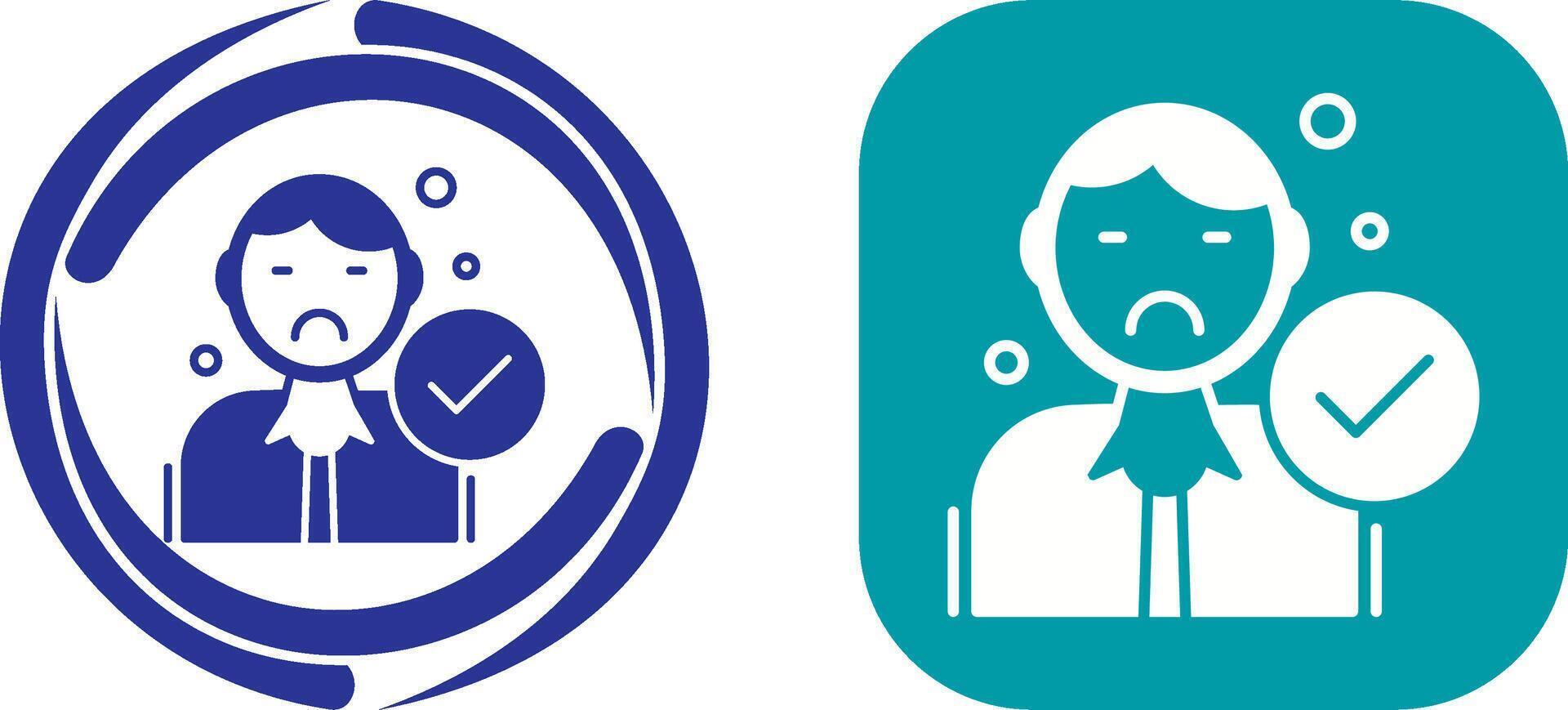 Rejected Icon Design vector