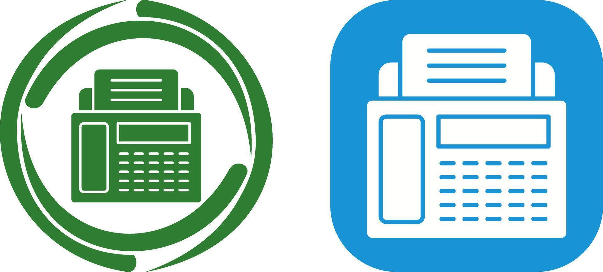 Fax Machine Icon Design vector