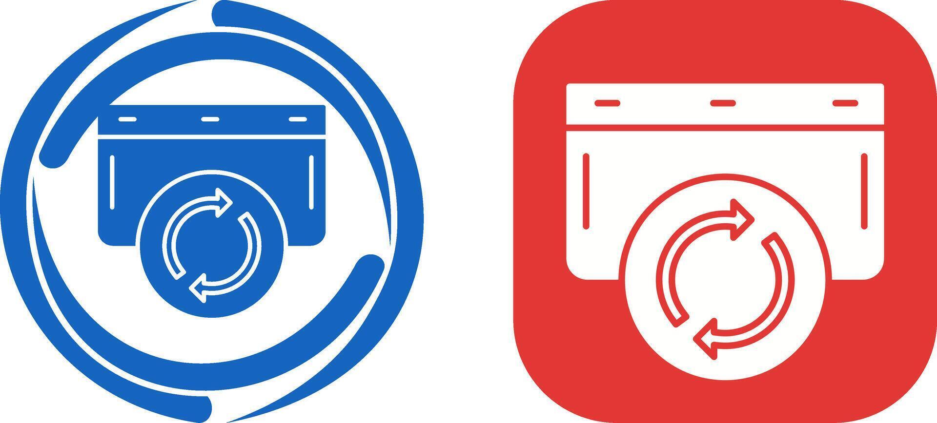 Refresh Icon Design vector
