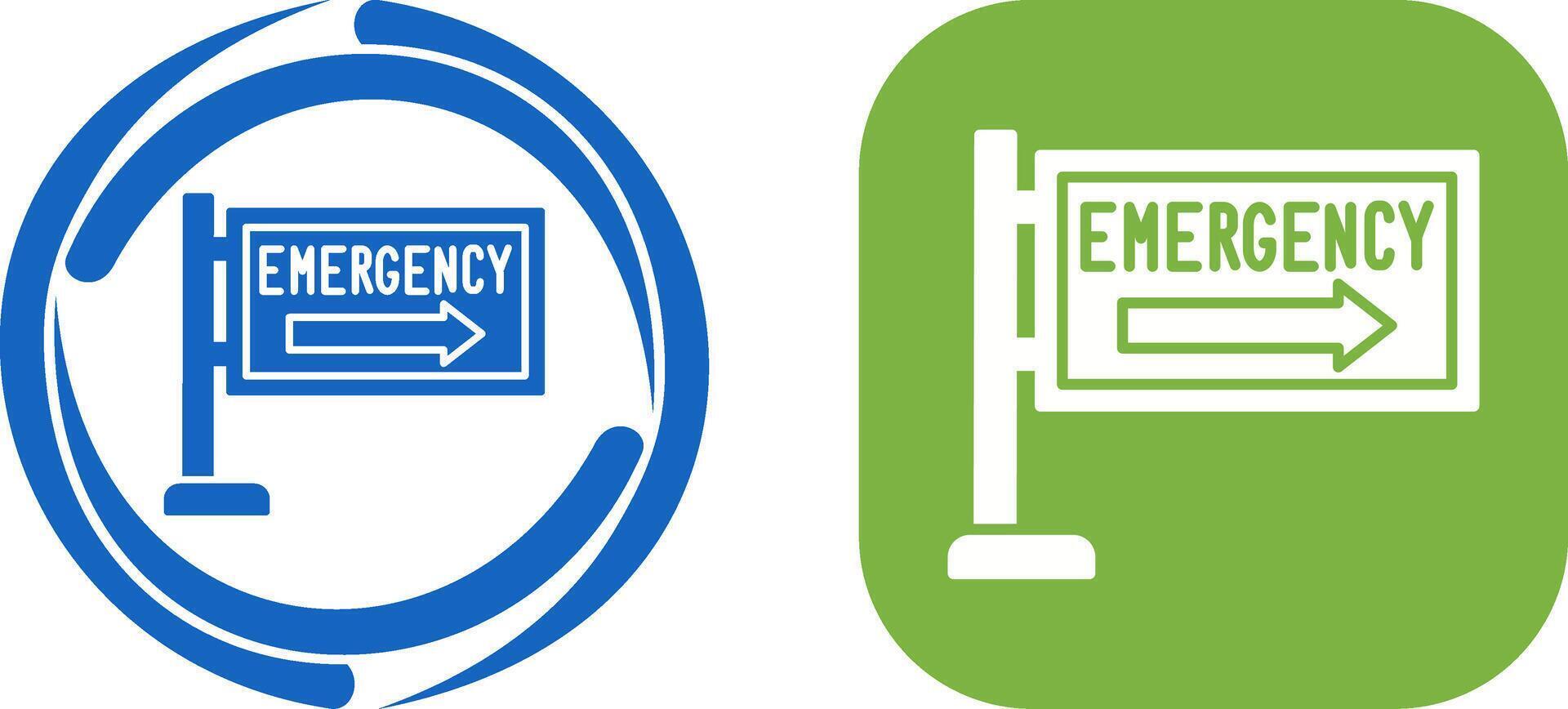 Emergency Sign Icon Design vector