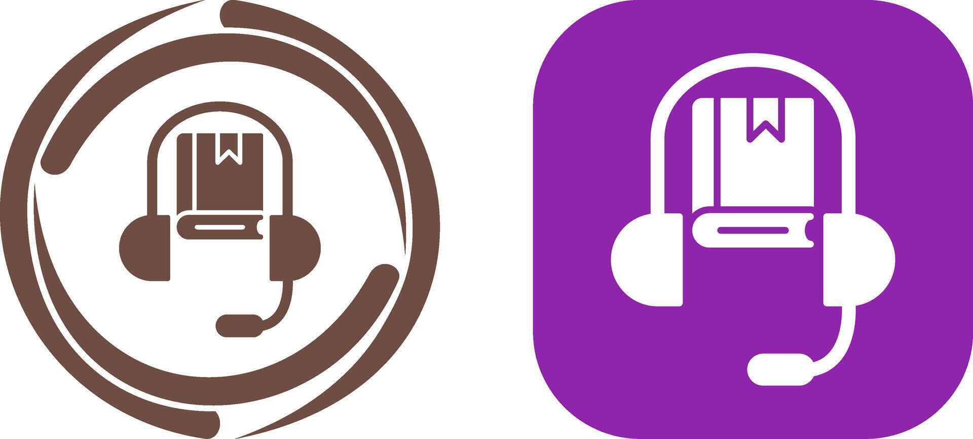 Audio Book Icon Design vector