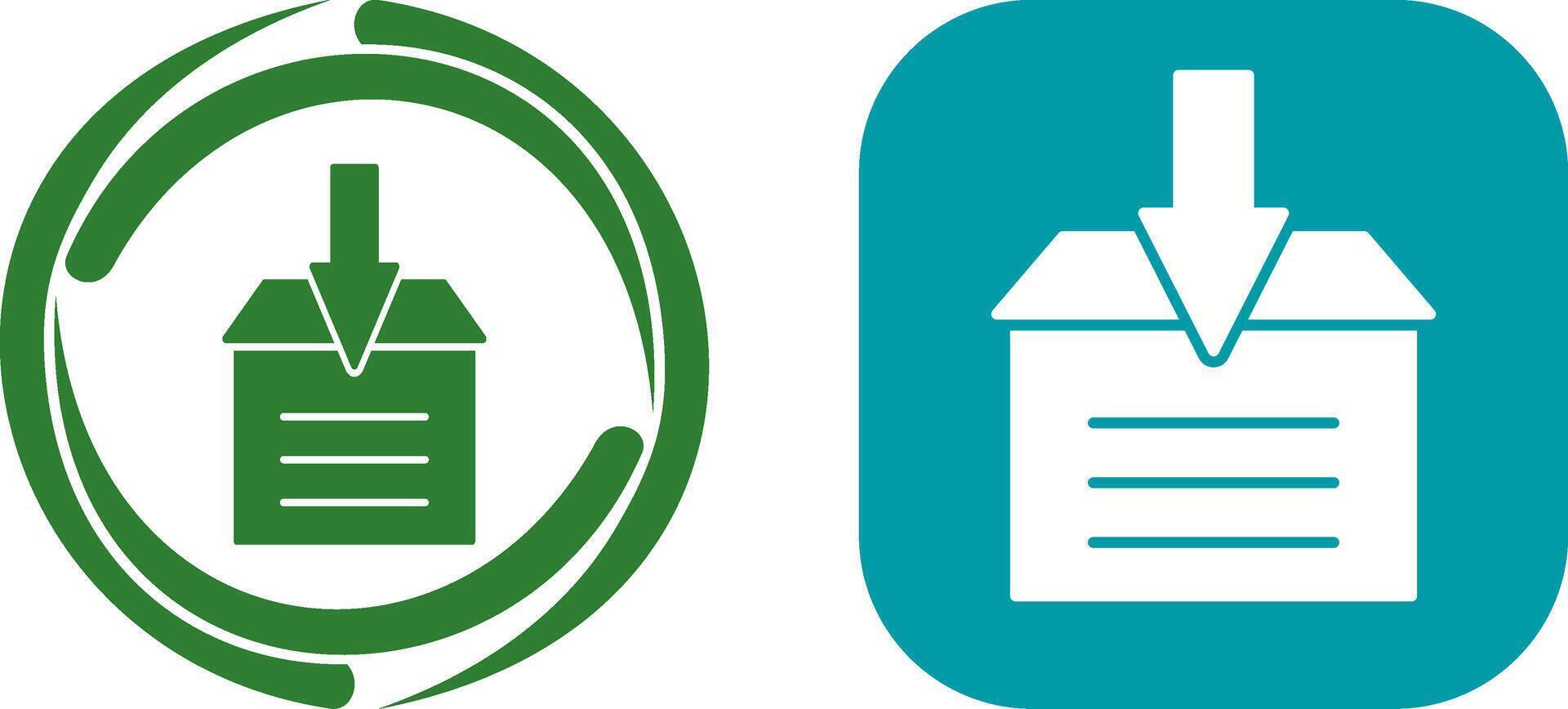 Archive Icon Design vector