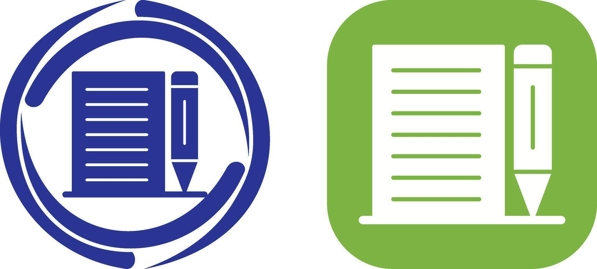 Note Icon Design vector