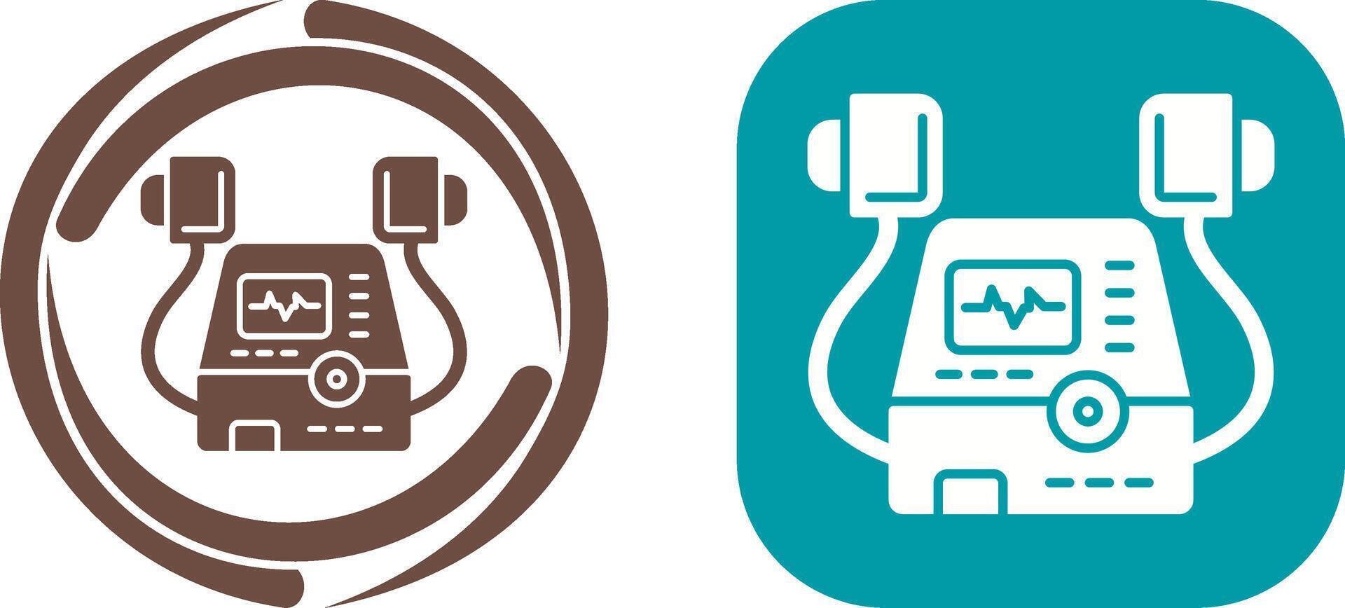 Defribillator Icon Design vector