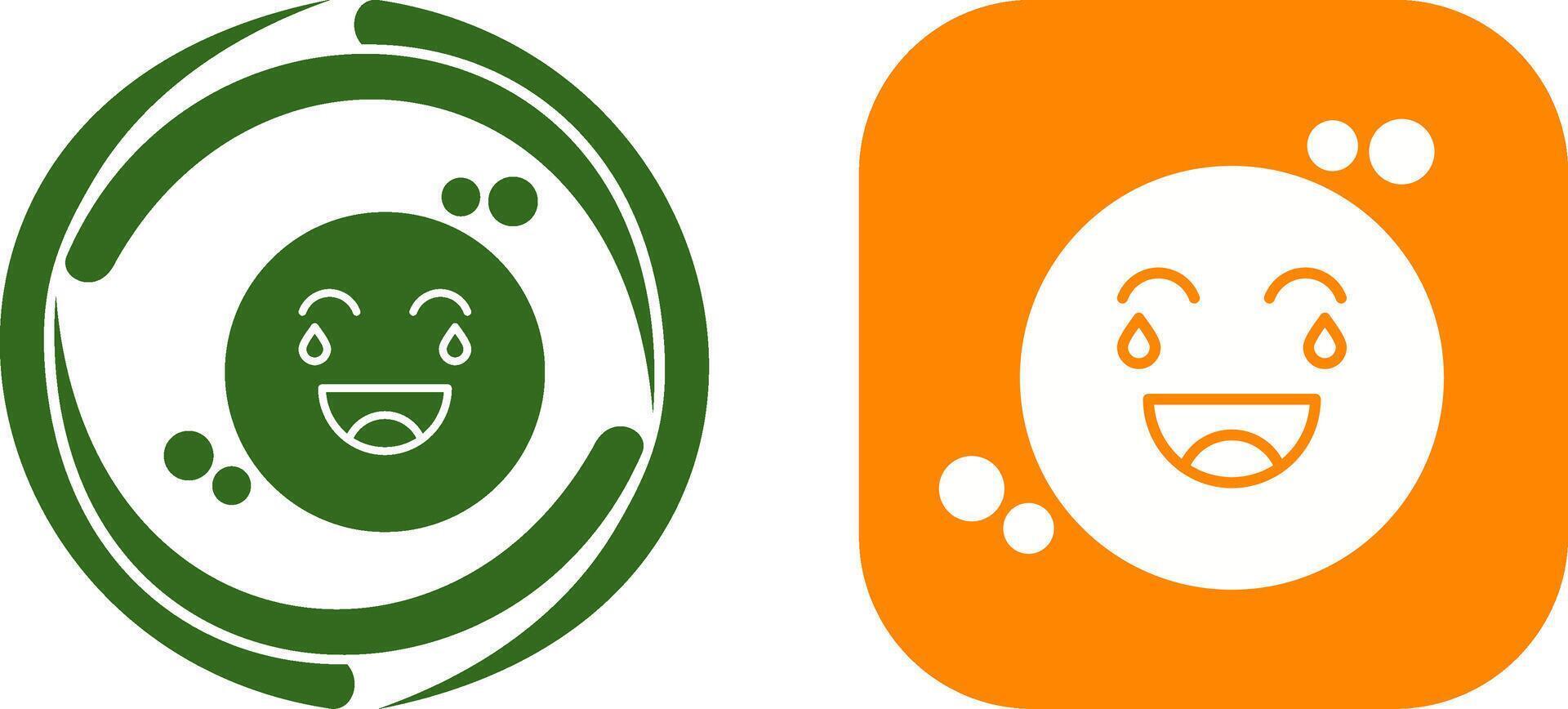 Loughing Icon Design vector