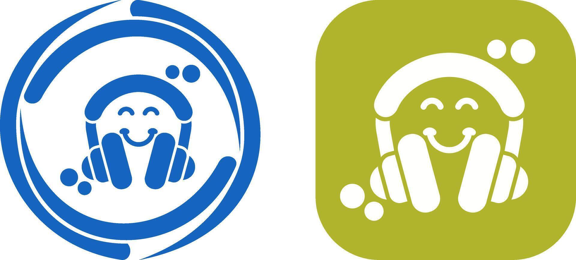 Headphones Icon Design vector