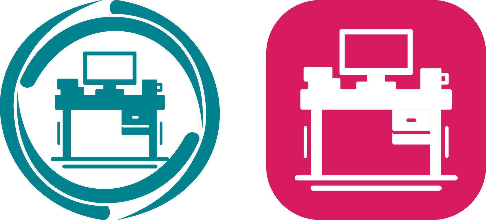 Desk Icon Design vector