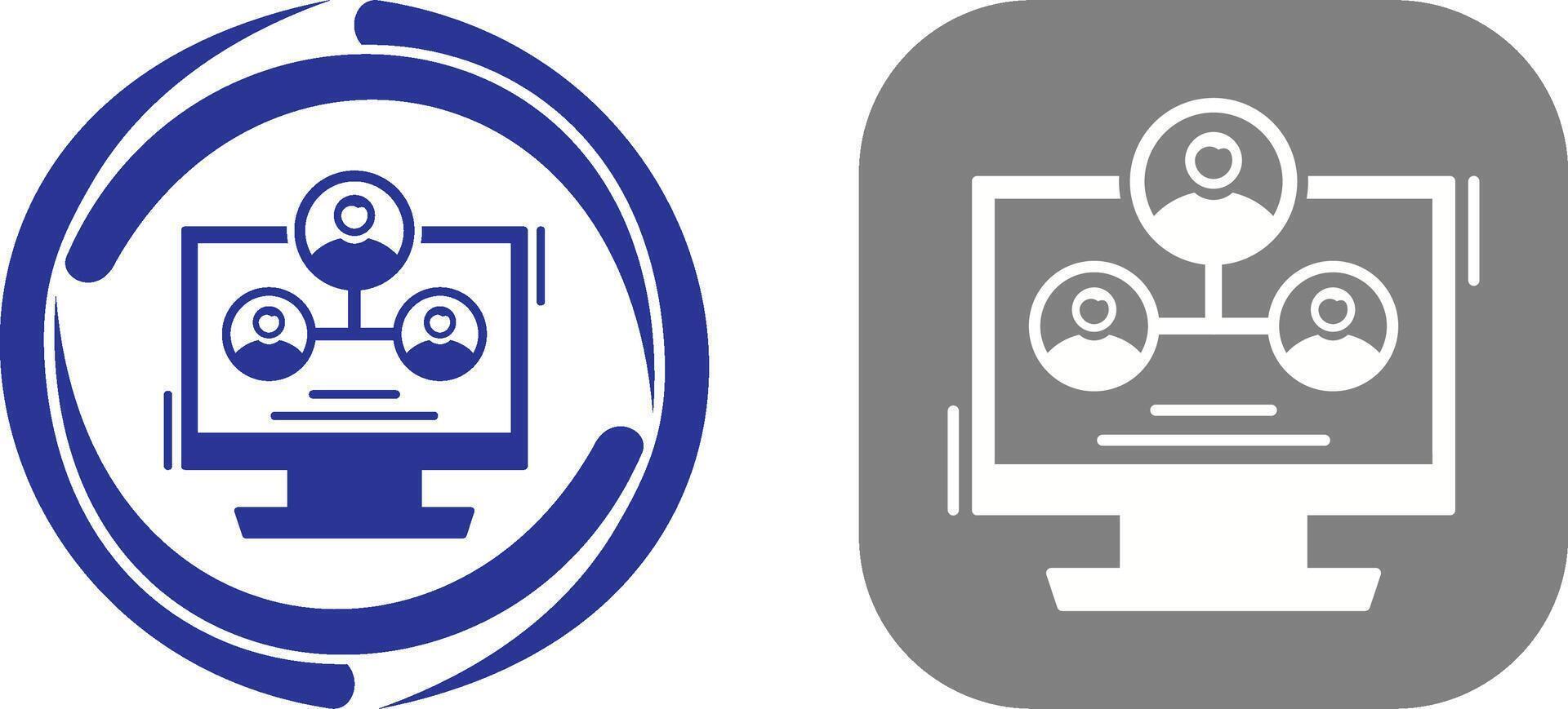 Hierarchy Structure Icon Design vector