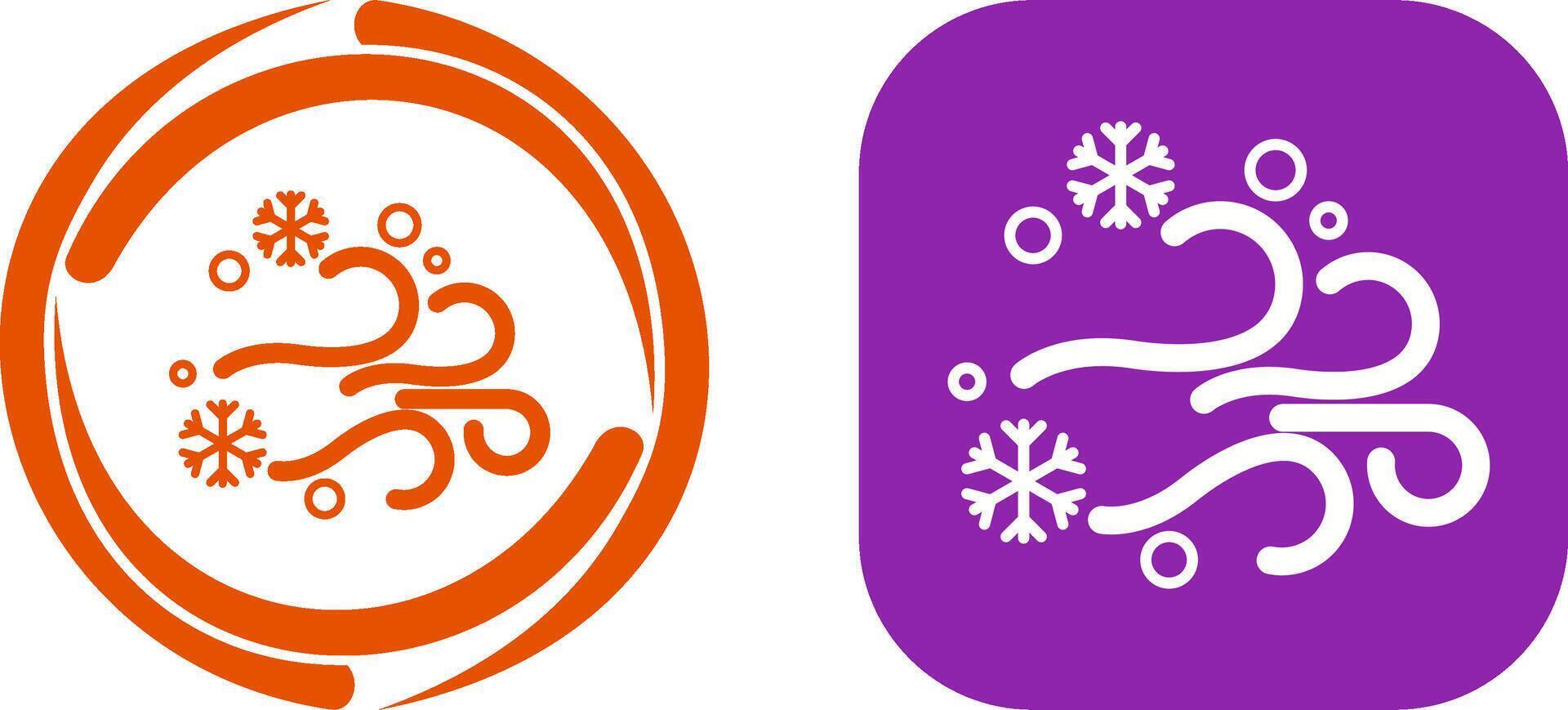 Blizzard Icon Design vector