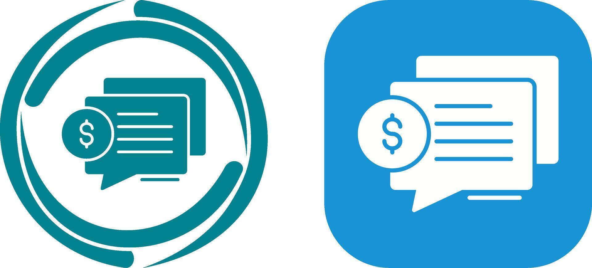 Dialog Icon Design vector