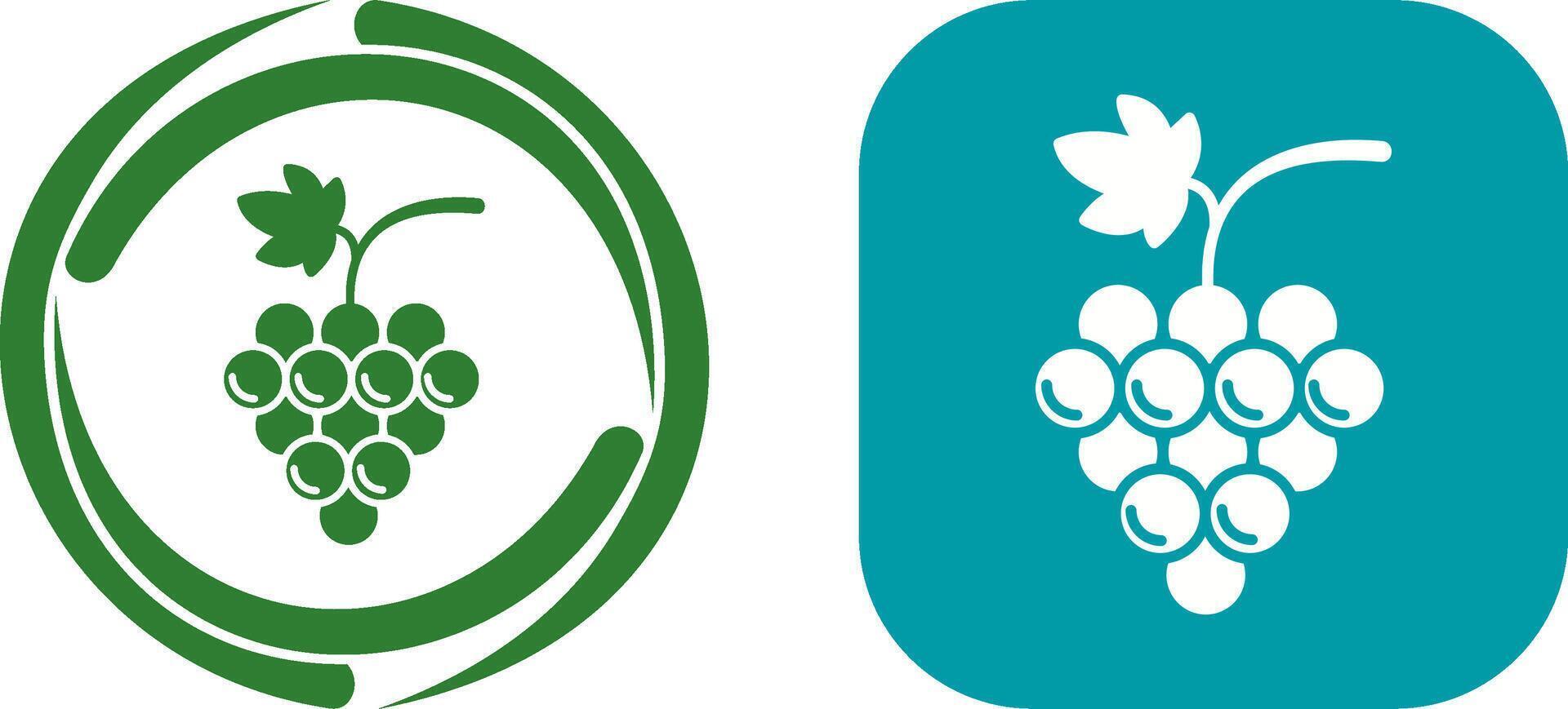 Grapes Icon Design vector