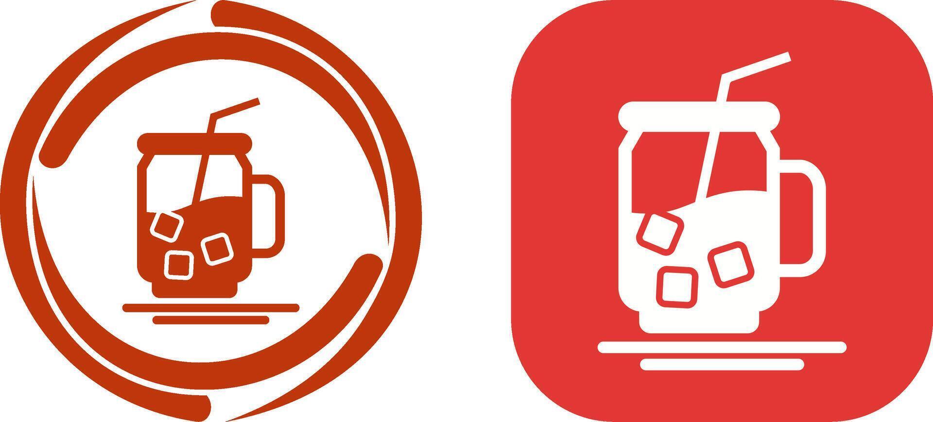 Iced Tea Icon Design vector