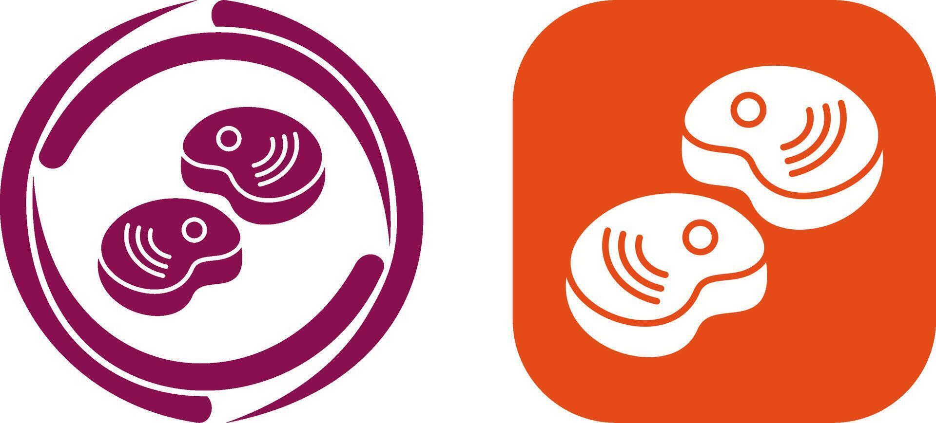 Steak Icon Design vector