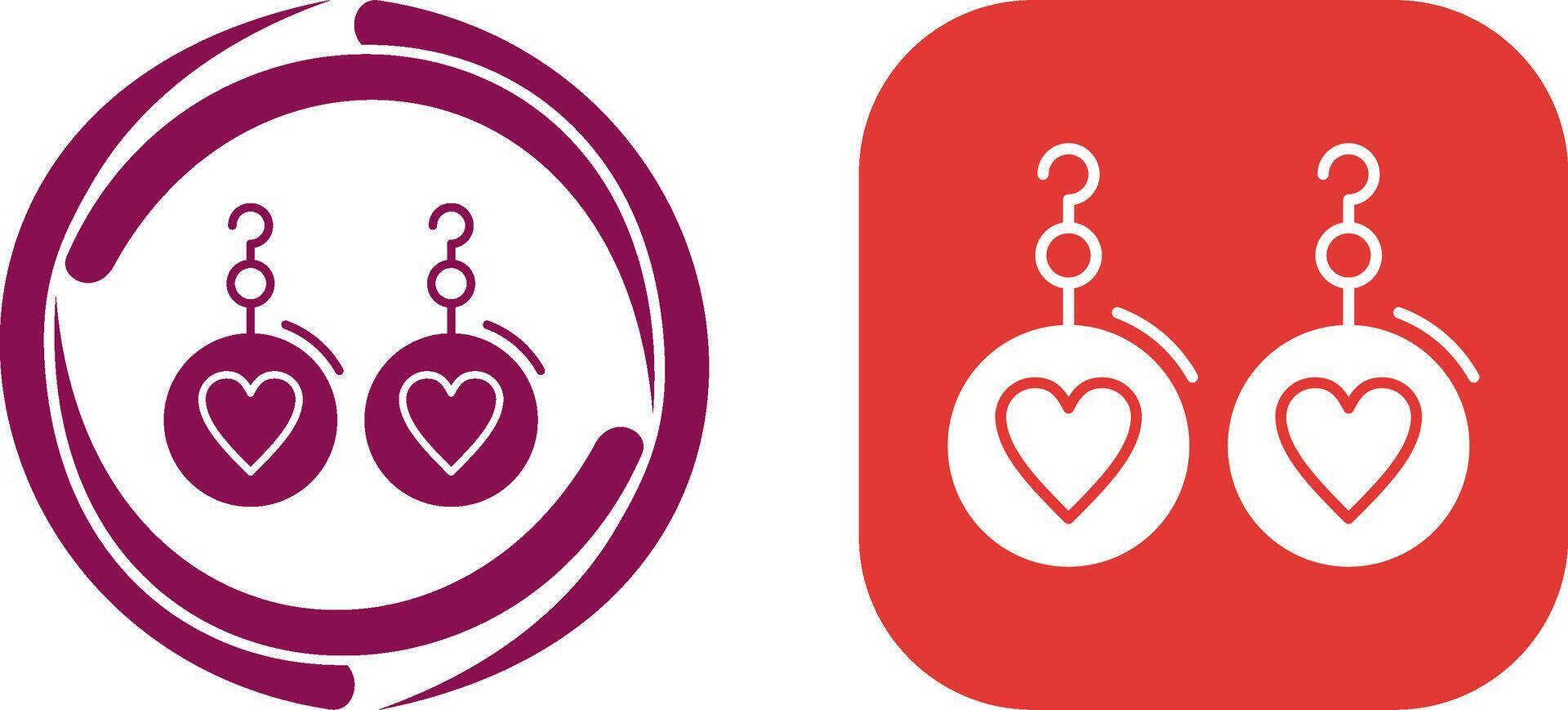Earrings Icon Design vector