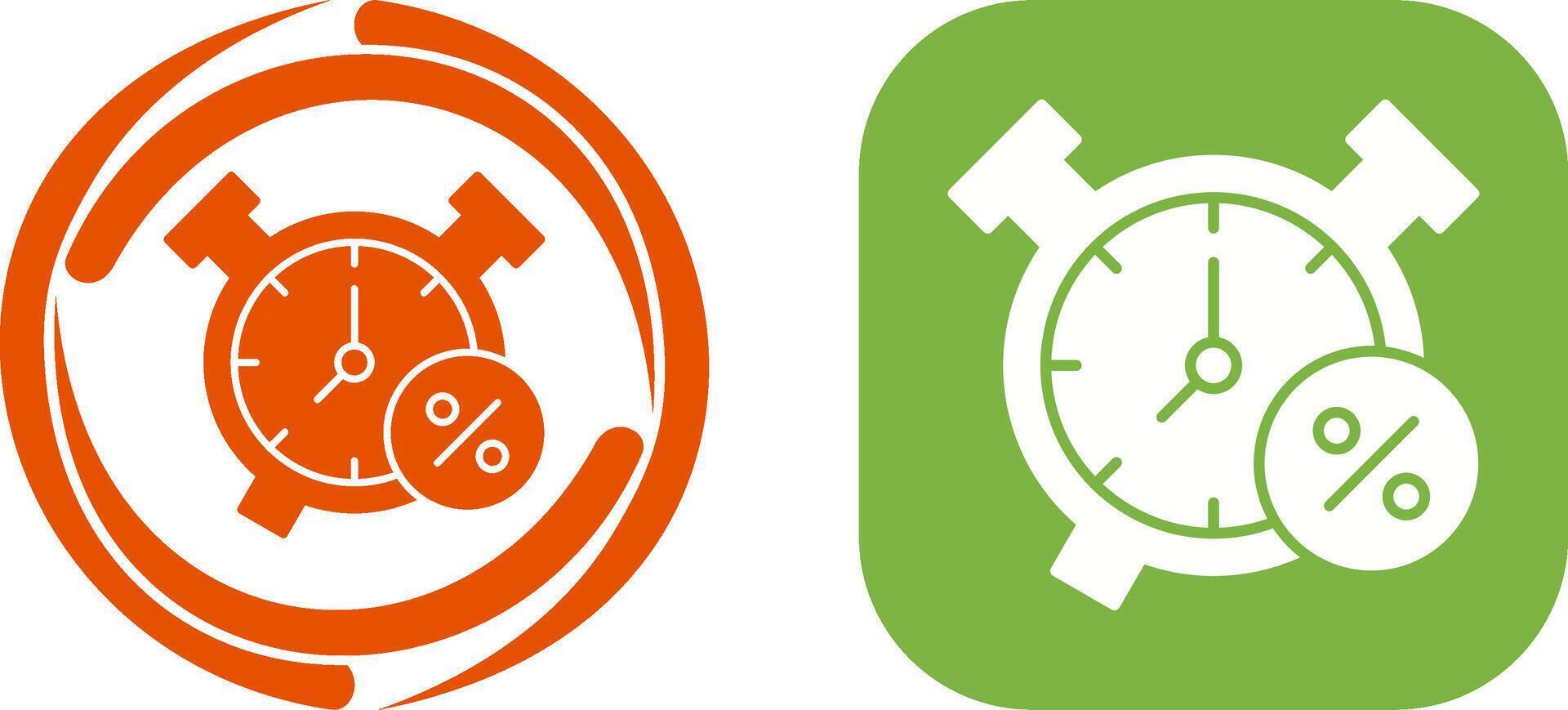 Alarm Clock Icon Design vector