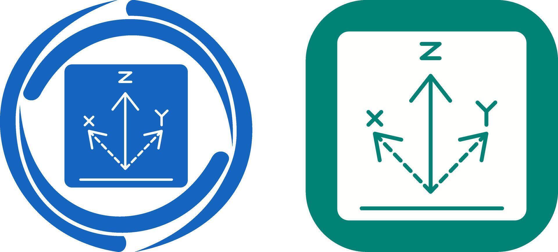 Axis Icon Design vector