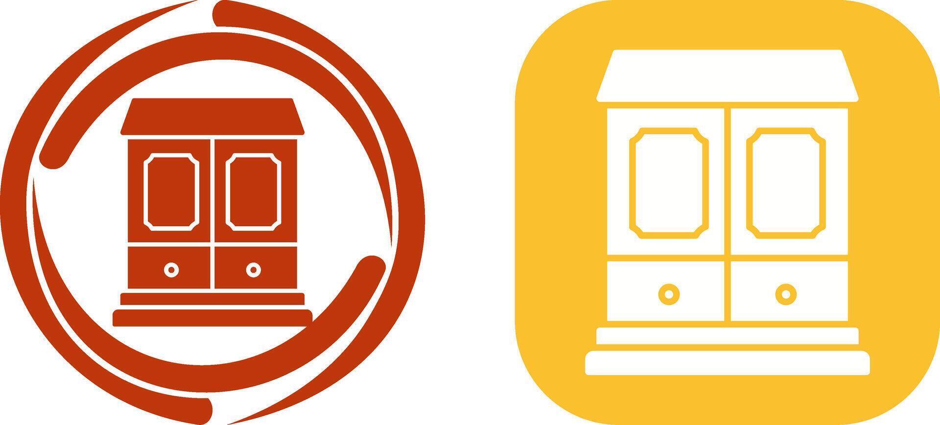 Wardrobe Icon Design vector
