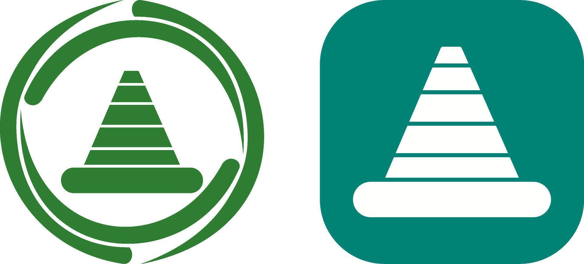 Traffic Cone Icon Design vector