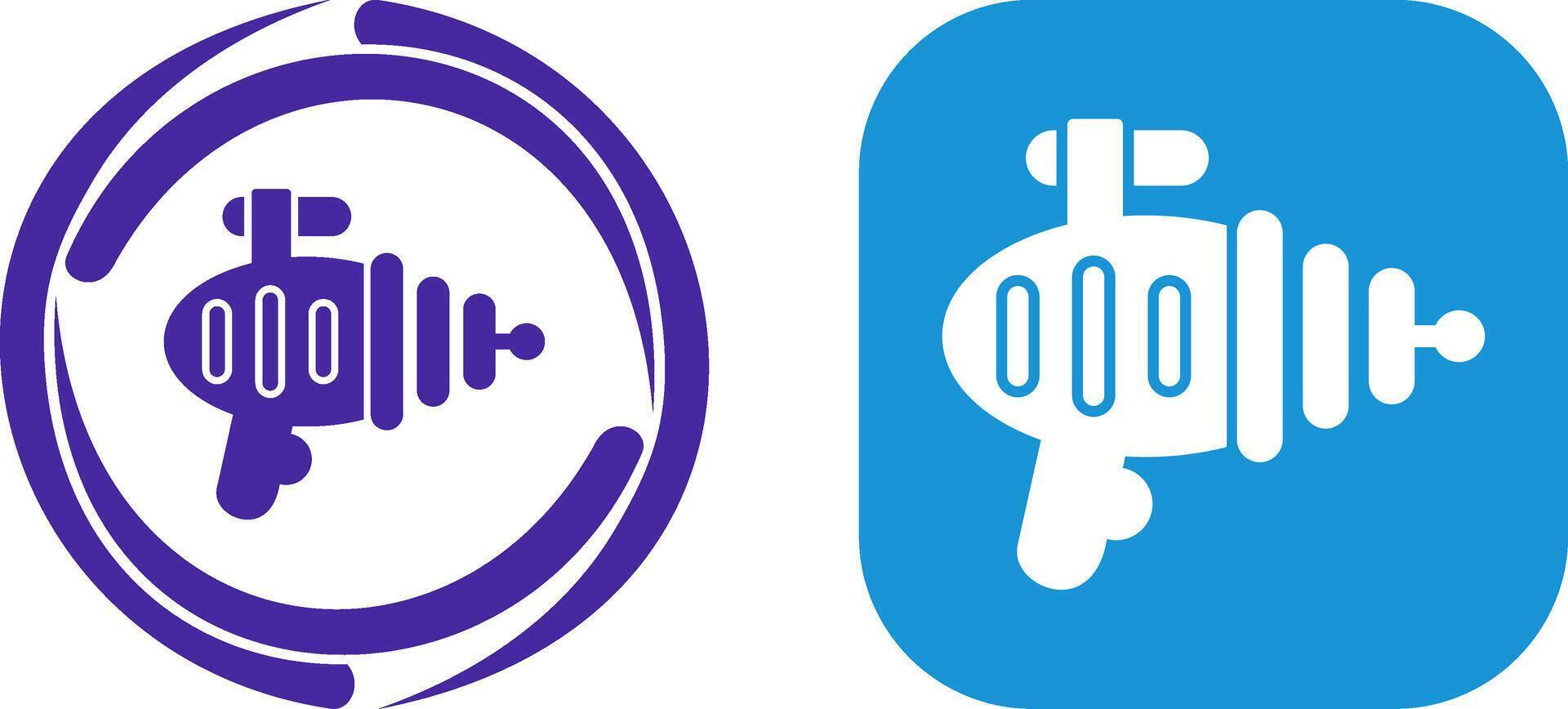 Laser Gun Icon Design vector