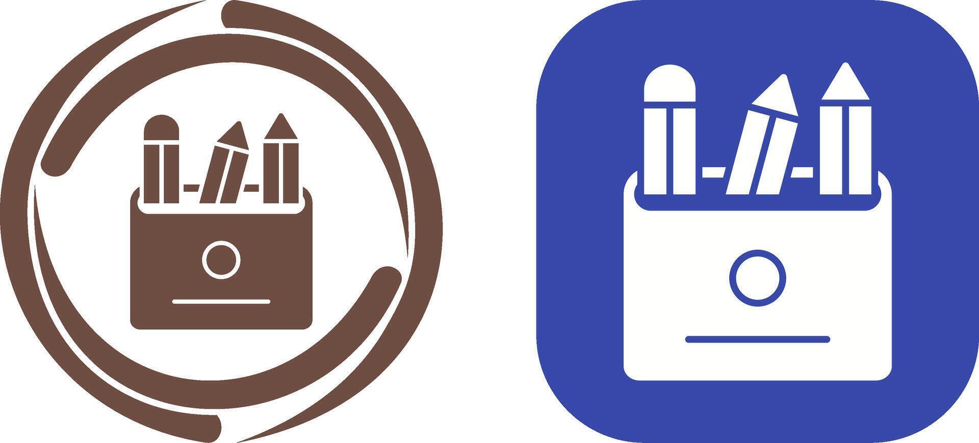 Pencils Icon Design vector