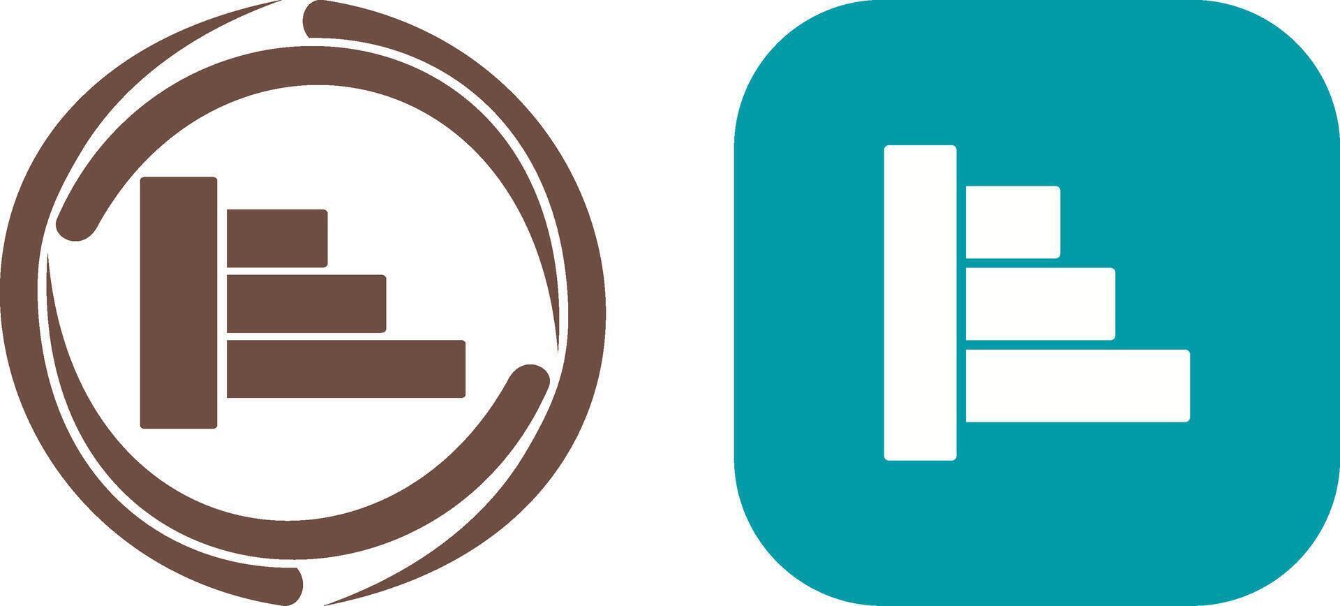 Object Alignment Icon Design vector