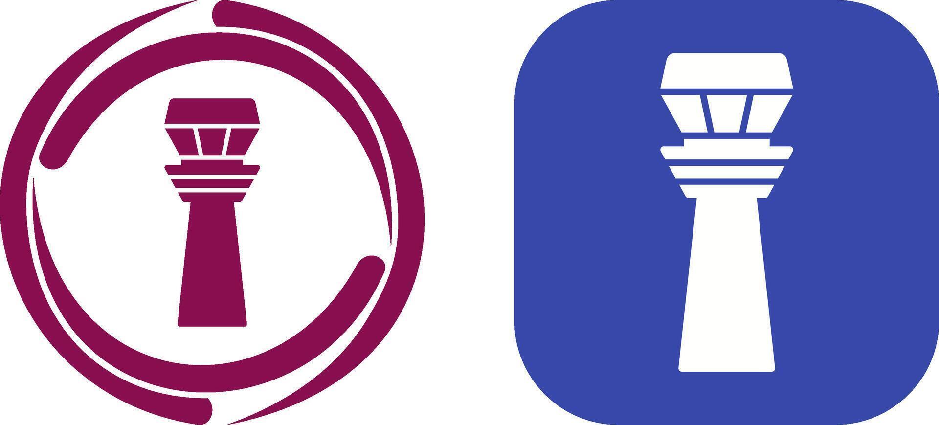 Control Tower Icon Design vector
