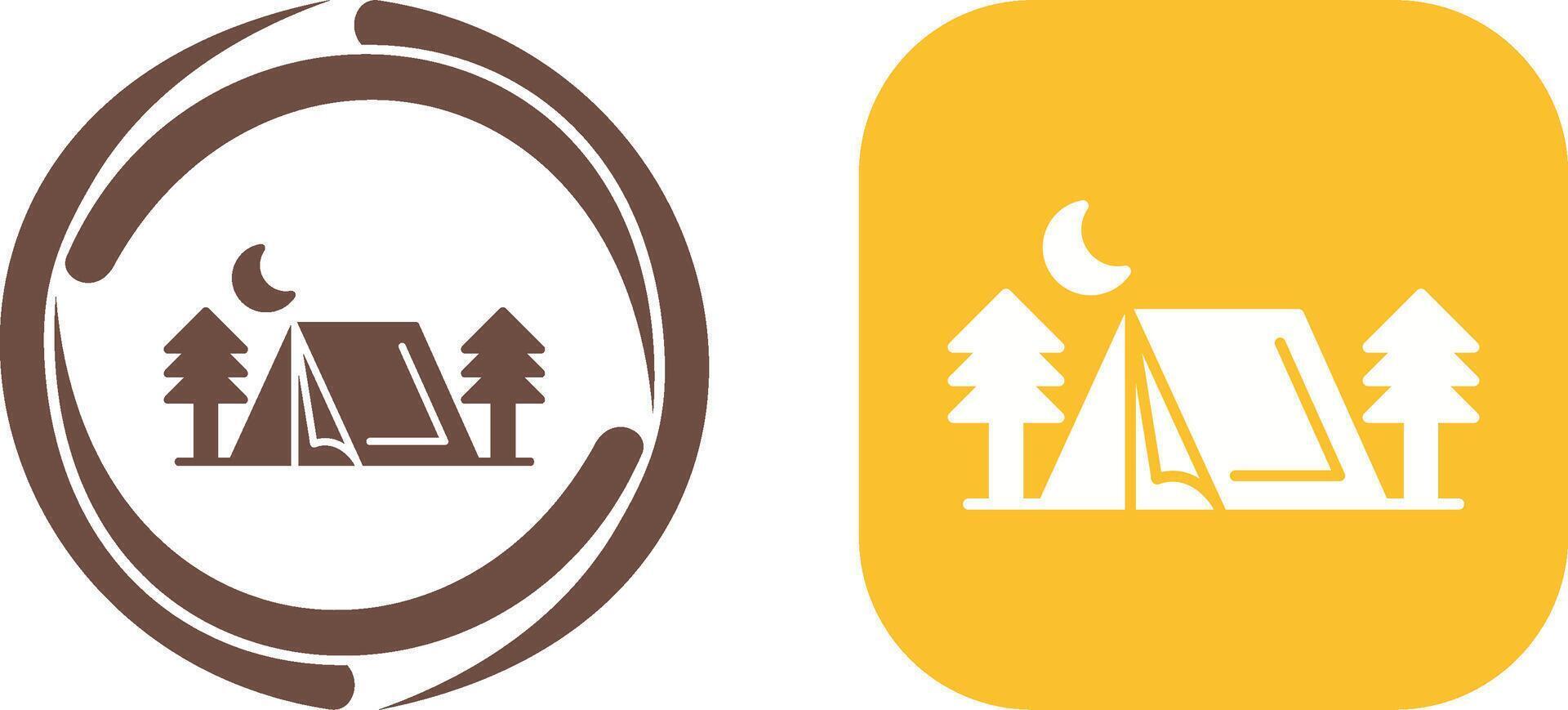 Tent Icon Design vector
