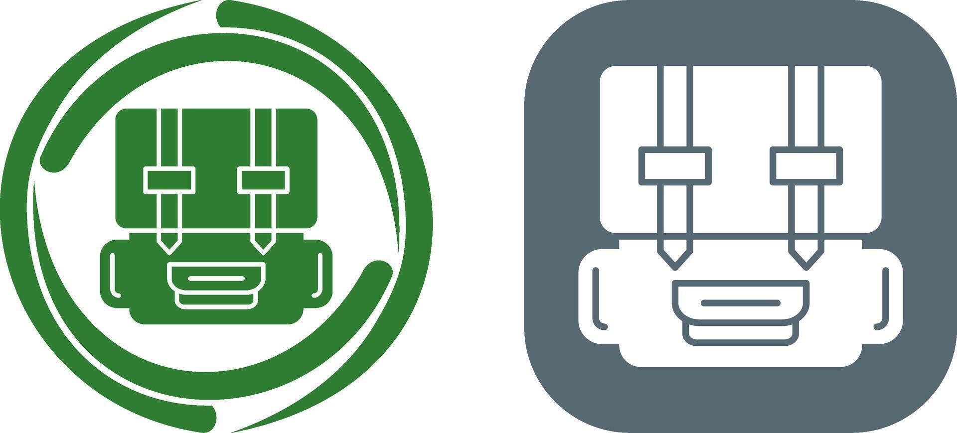 Backpack Icon Design vector