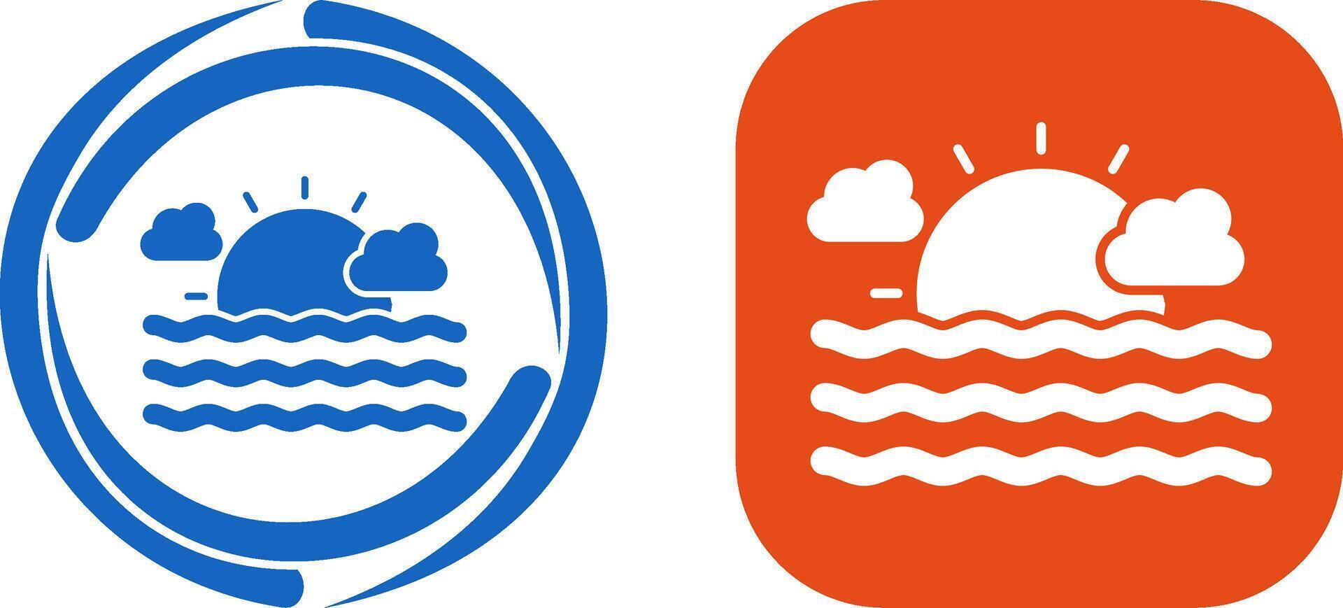 Sea Icon Design vector