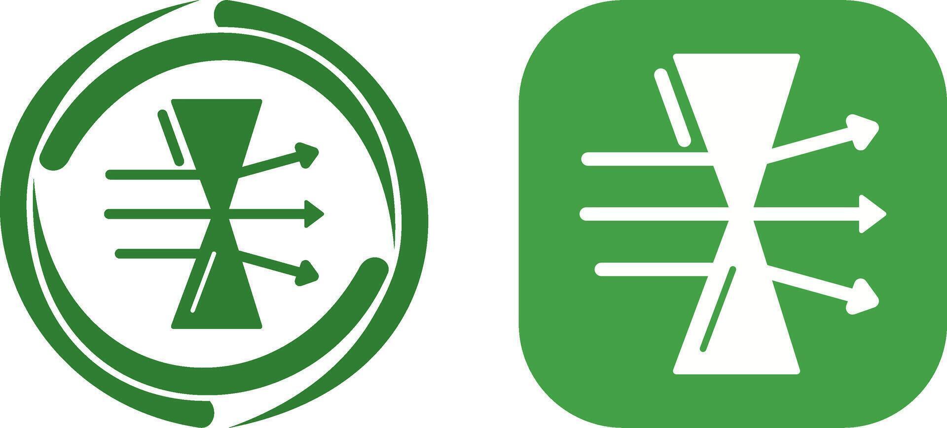 Dispersion Icon Design vector