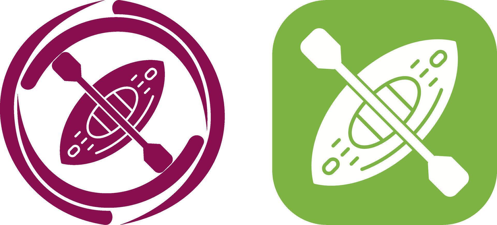 Kayak Icon Design vector