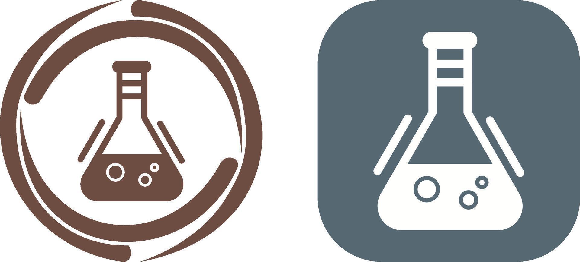 Flask Icon Design vector