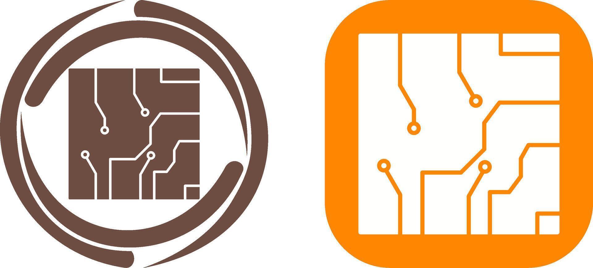 Electrical circuit Icon Design vector