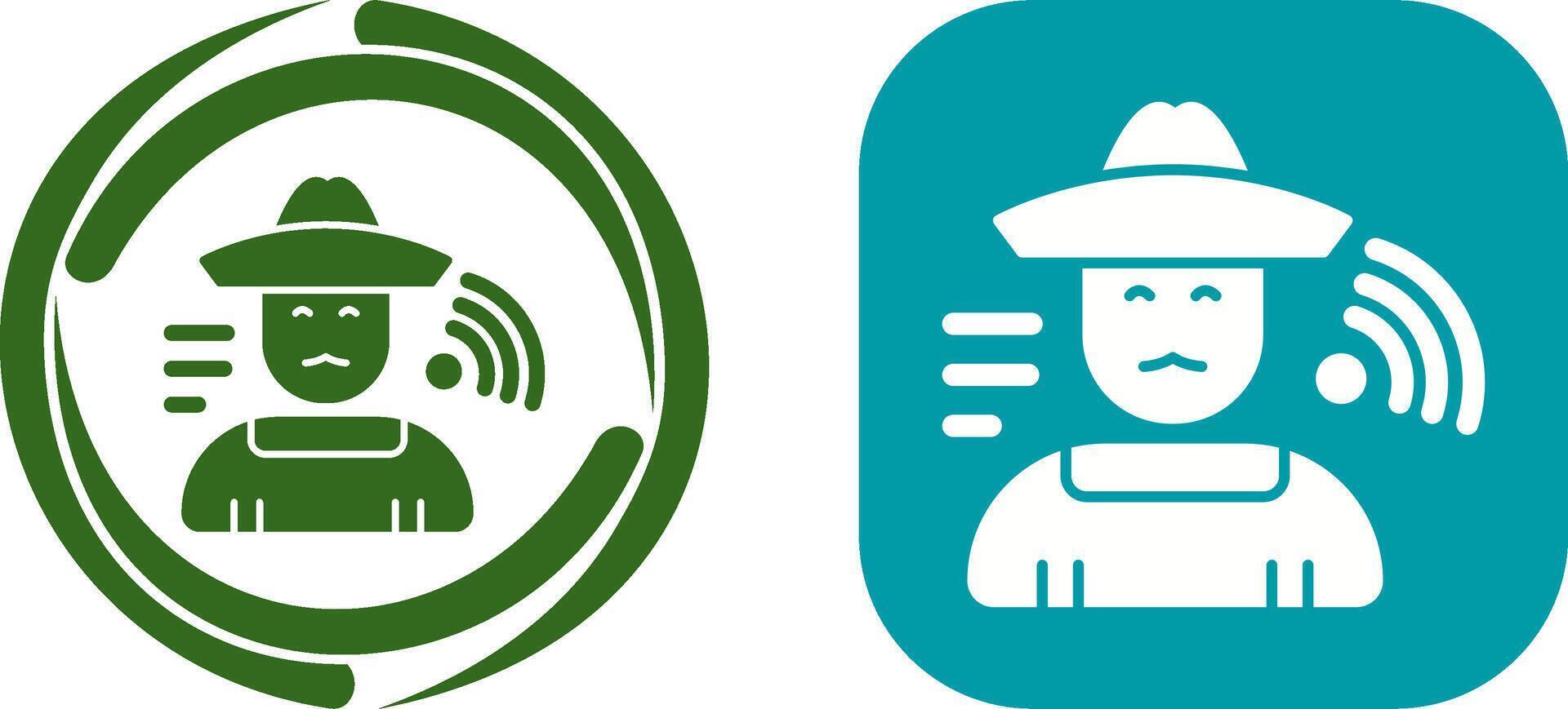 Farmer Icon Design vector