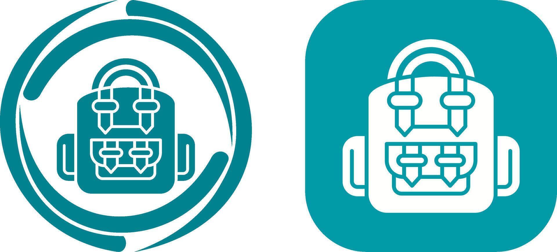 Backpack Icon Design vector