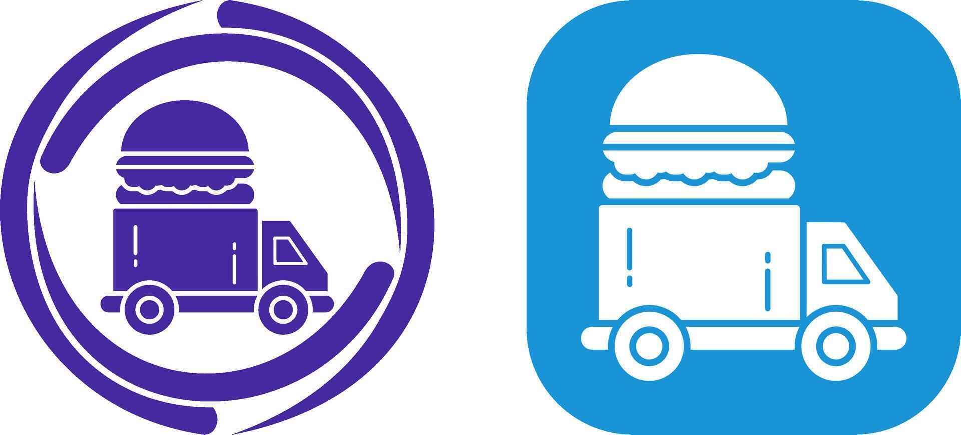Fast Food Truck Icon Design vector