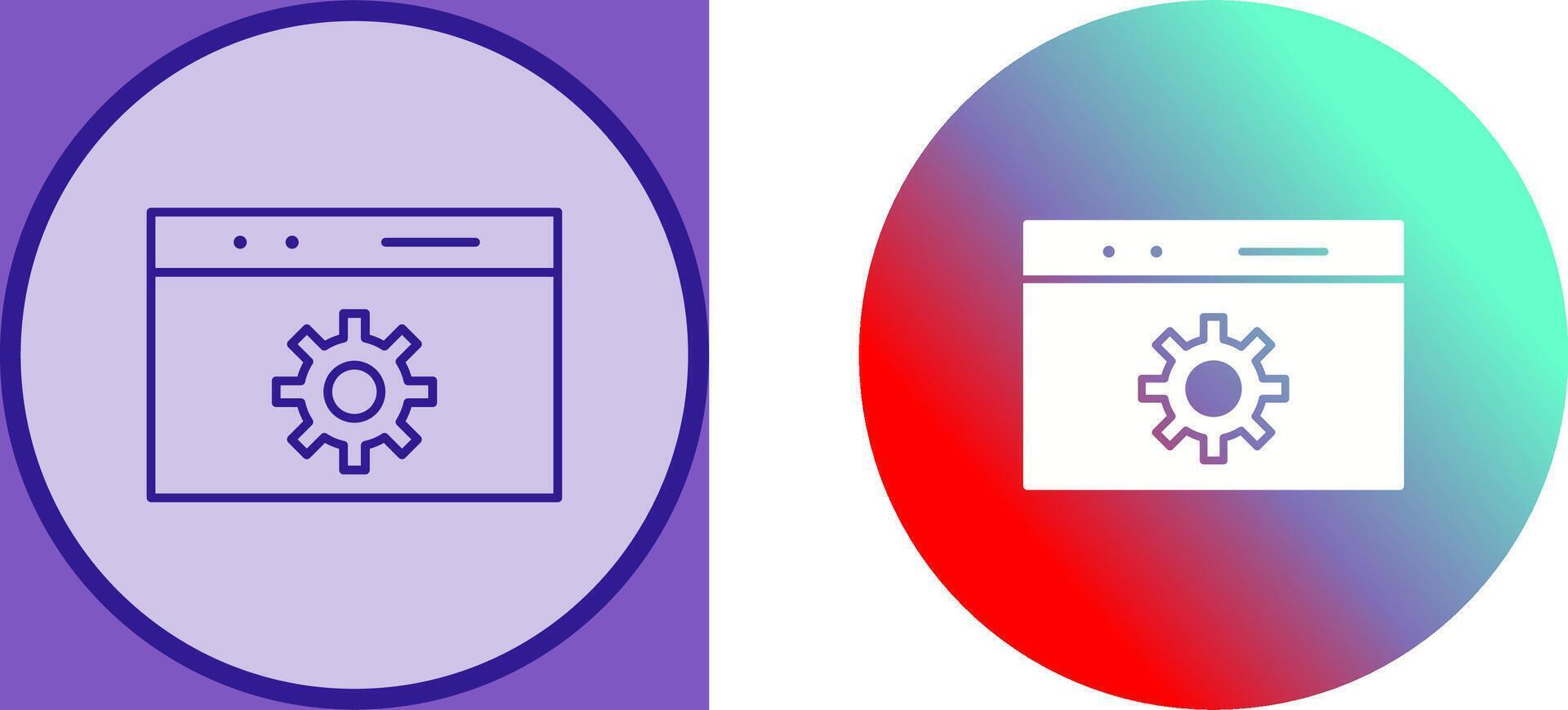 Unique Web Optimization Icon Design vector