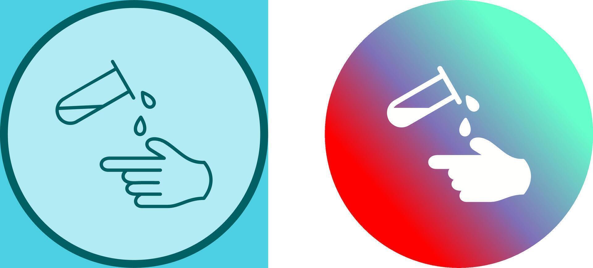 Corrosive Hazard Icon Design vector