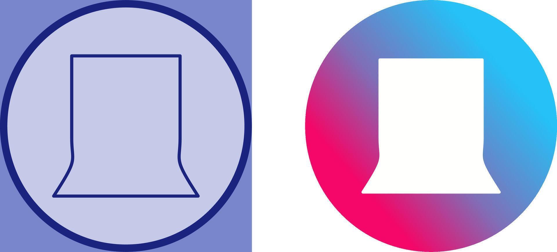Unique Back Stand Icon Design vector
