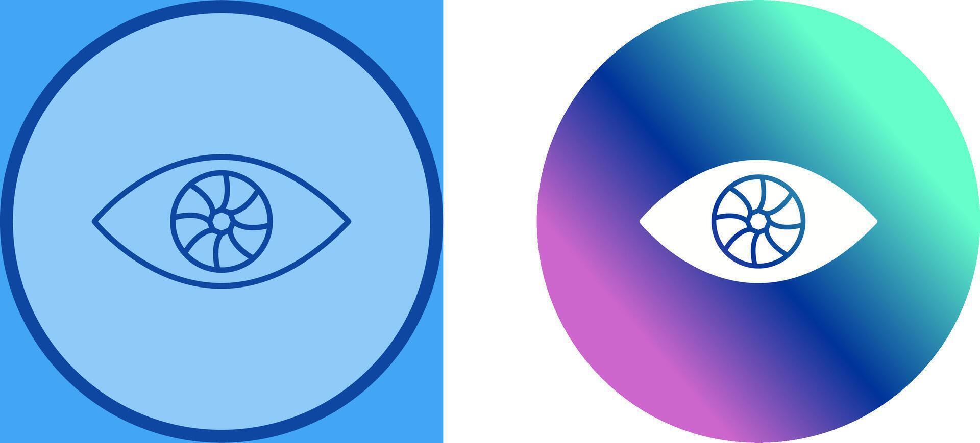 Unique Eye Icon Design vector