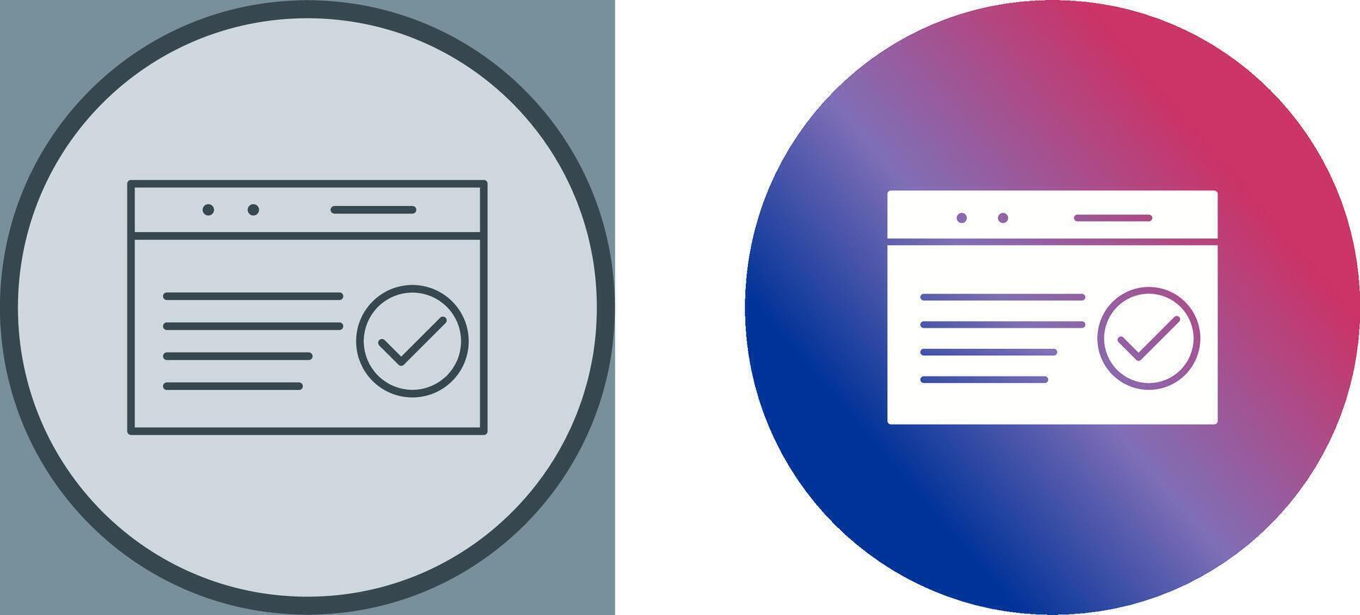 Unique QC Passed Icon Design vector