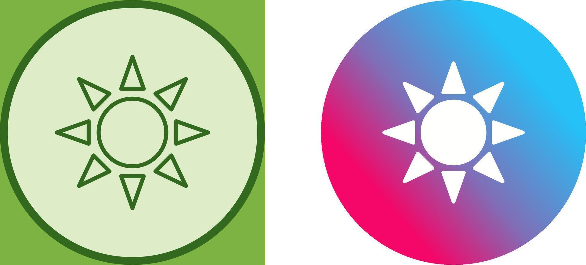UV Radiation Icon Design vector