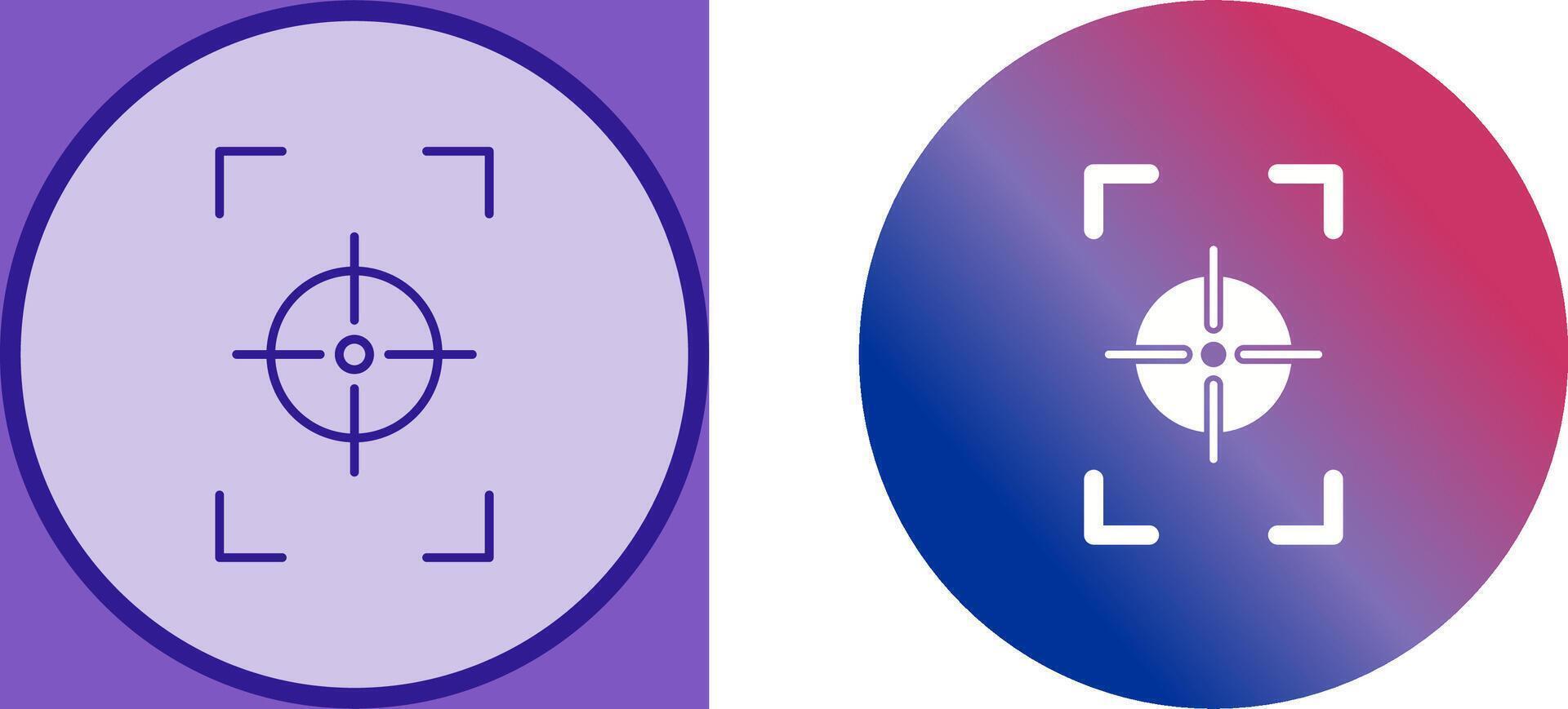Unique Focus Vertical Icon Design vector