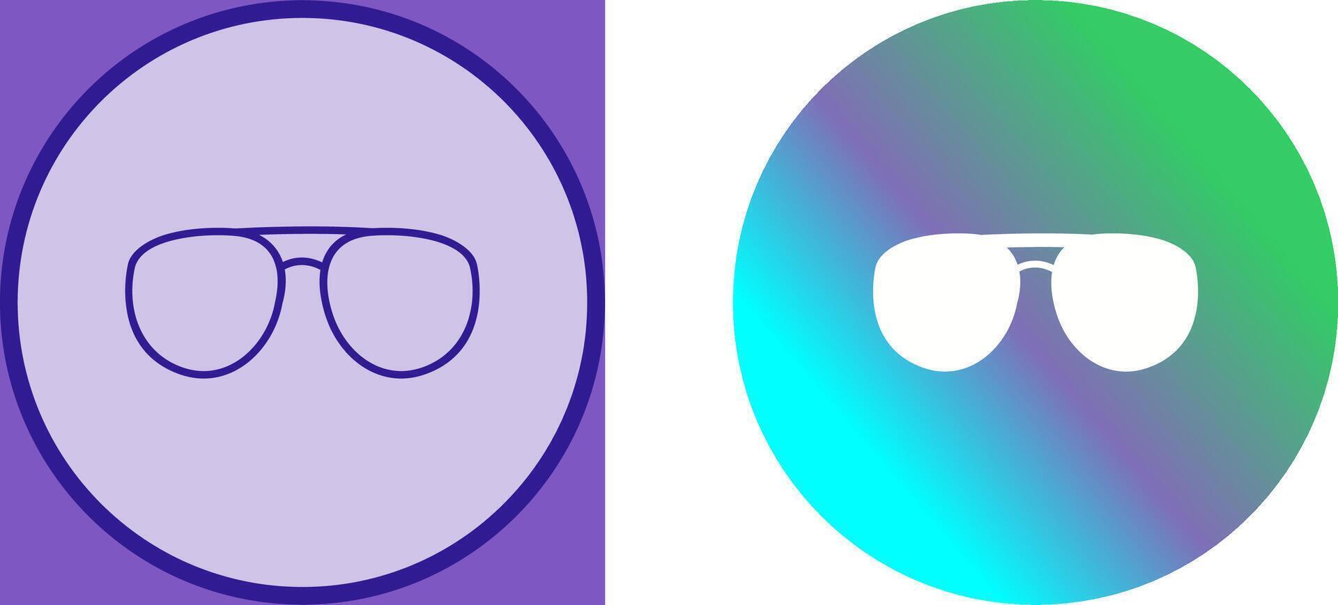 Unique Glasses Icon Design vector