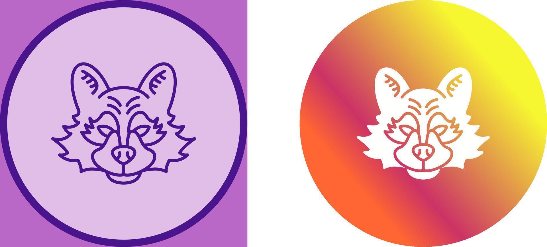 Raccoon Icon Design vector