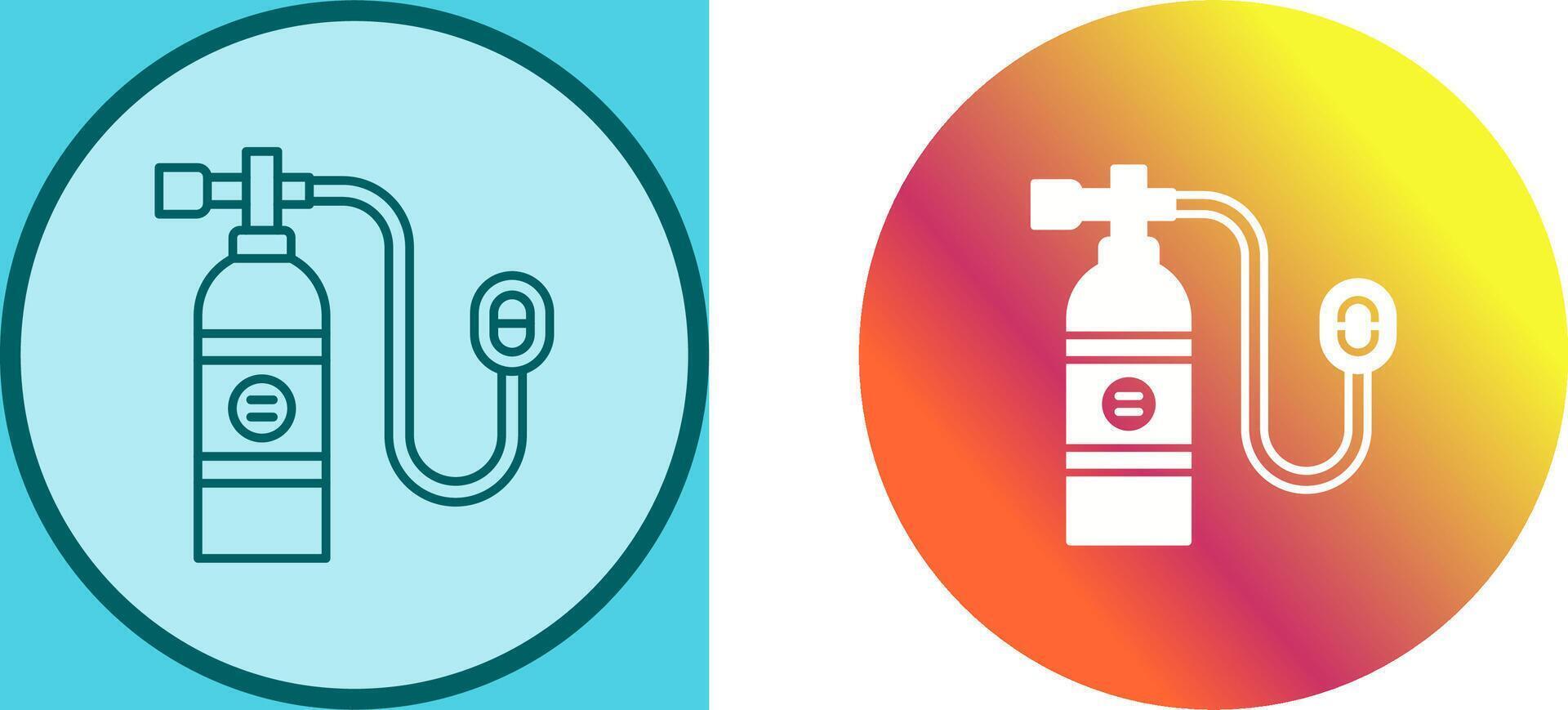 Oxygen Tank Icon Design vector