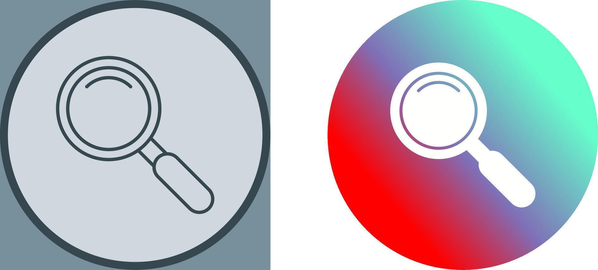 Magnifiying Glass Icon Design vector