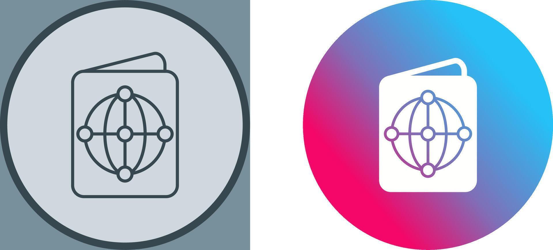 Passport Icon Design vector