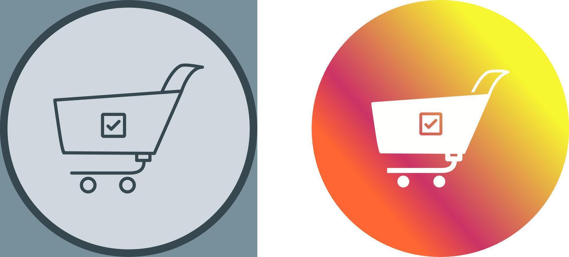 Unique Confirm Order Icon Design vector