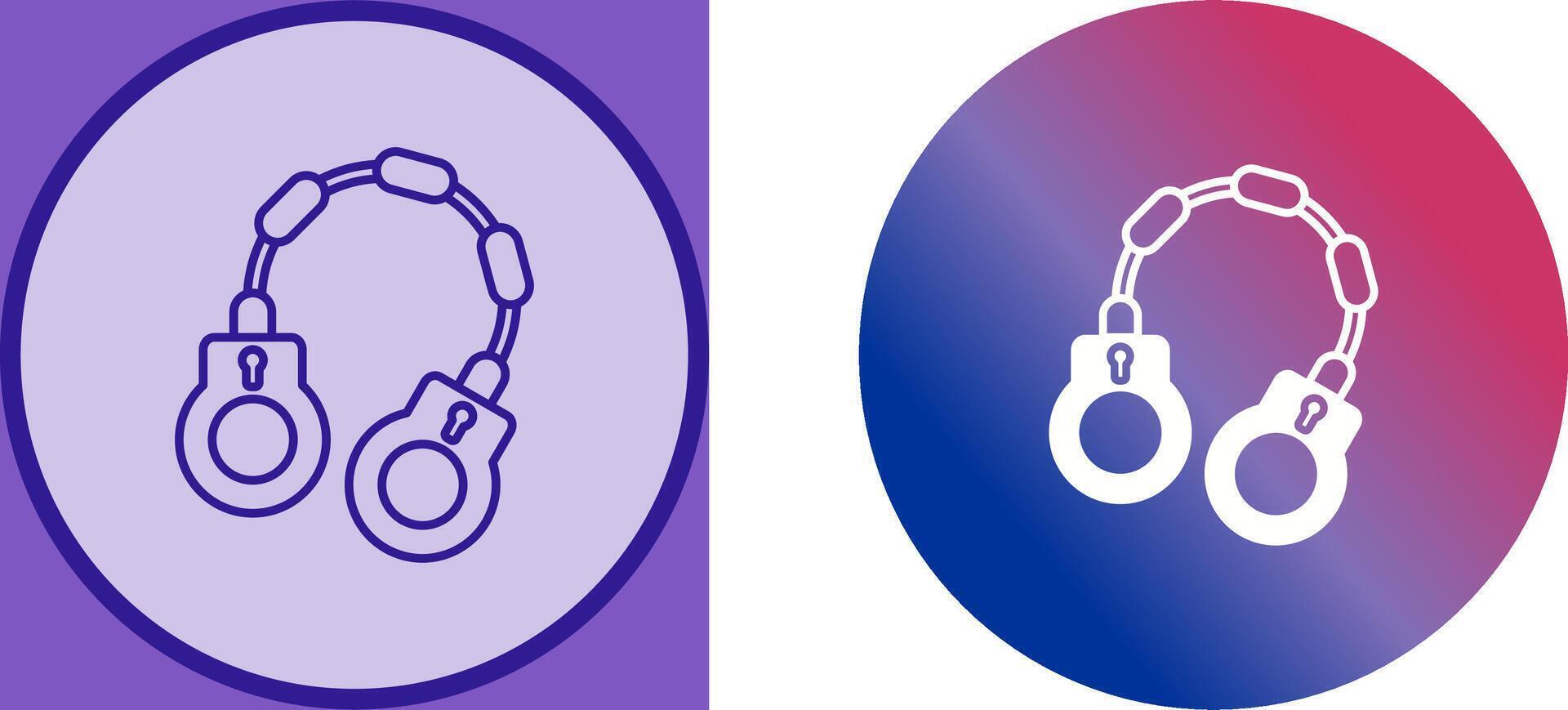 Handcuff Icon Design vector